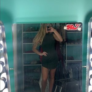 army green dress